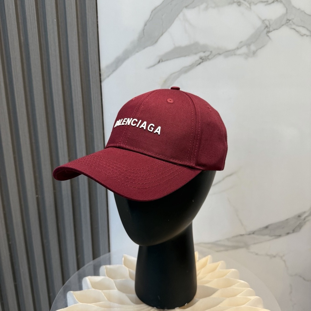 발렌시아가 더블비 로고 코튼 야구모자
