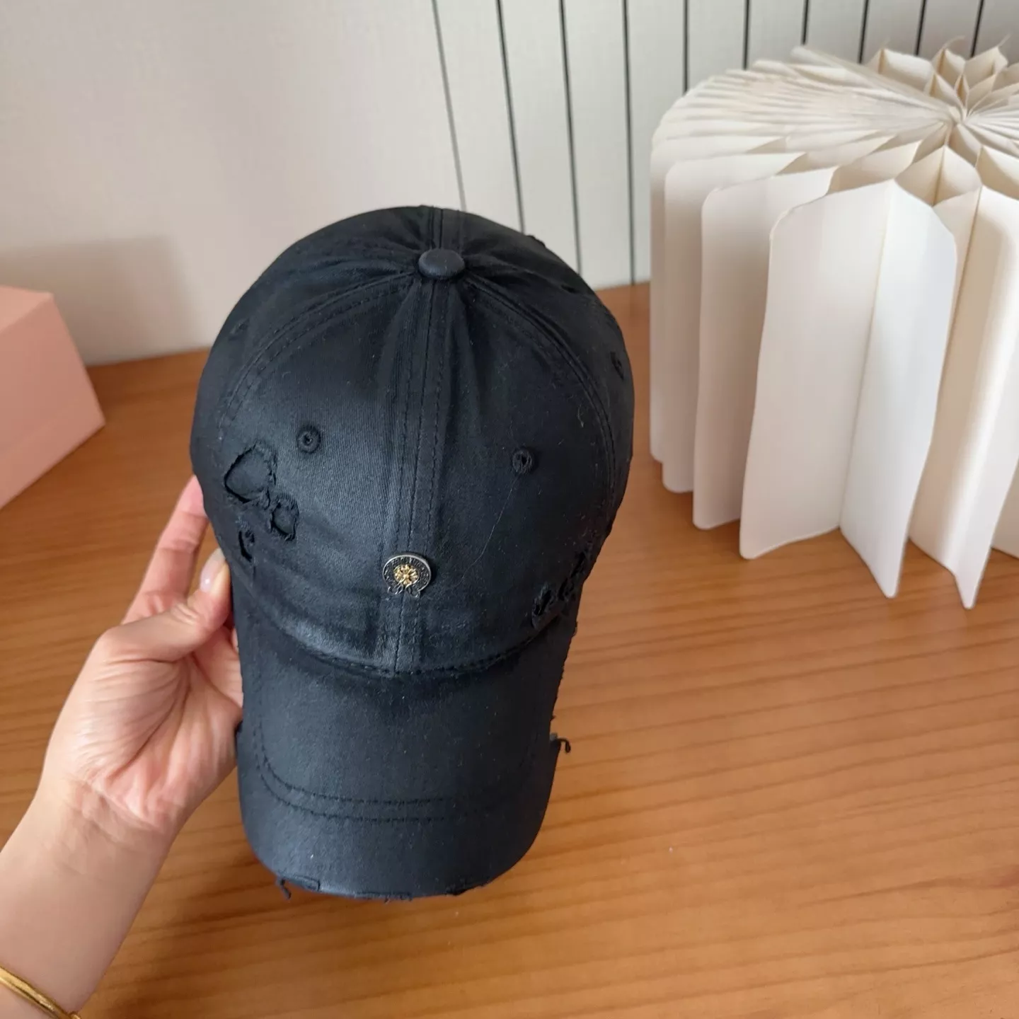 크롬하츠 빈티지 워싱 디스트로이드 캡 상세 이미지 8