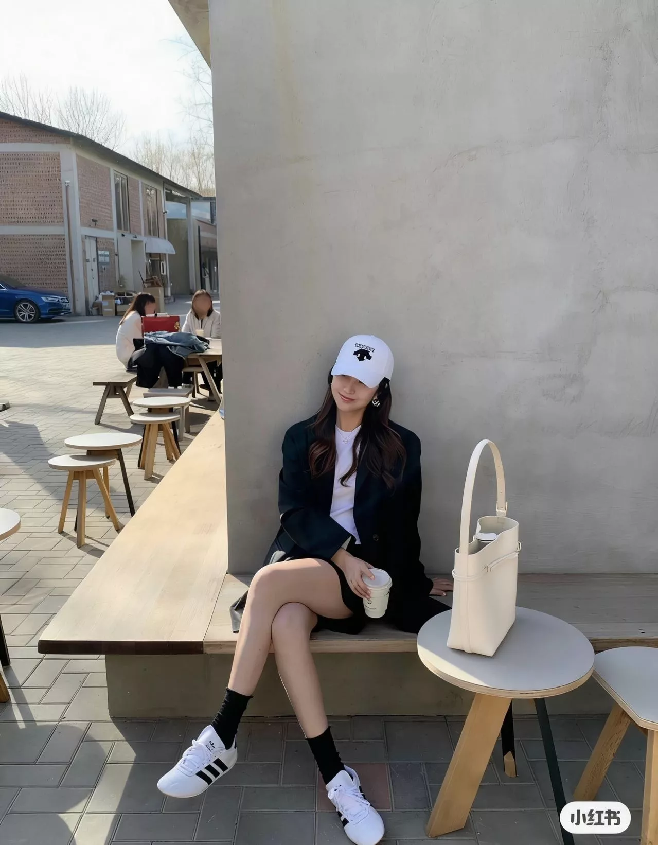데상트 자수 로고 베이스볼 캡 상세 이미지 12