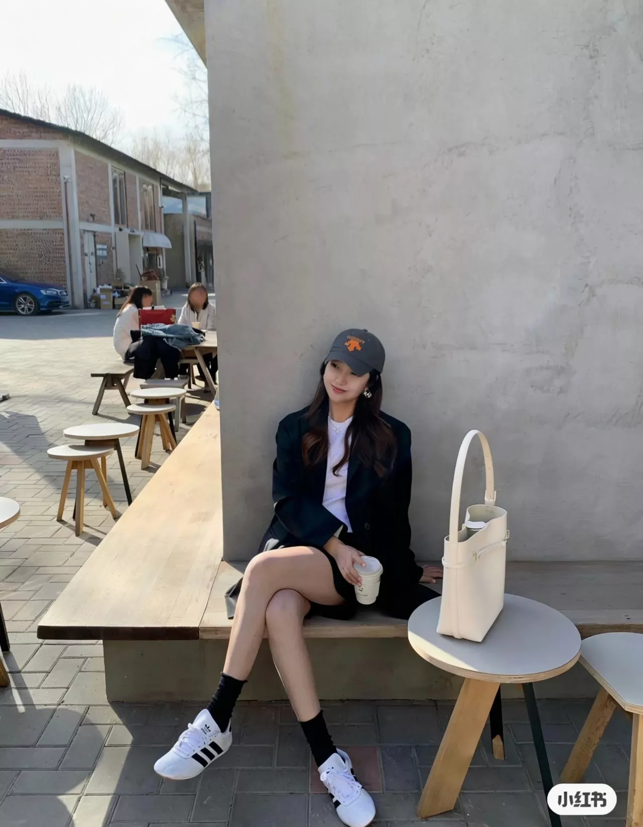 데상트 자수 로고 베이스볼 캡 상세 이미지 6