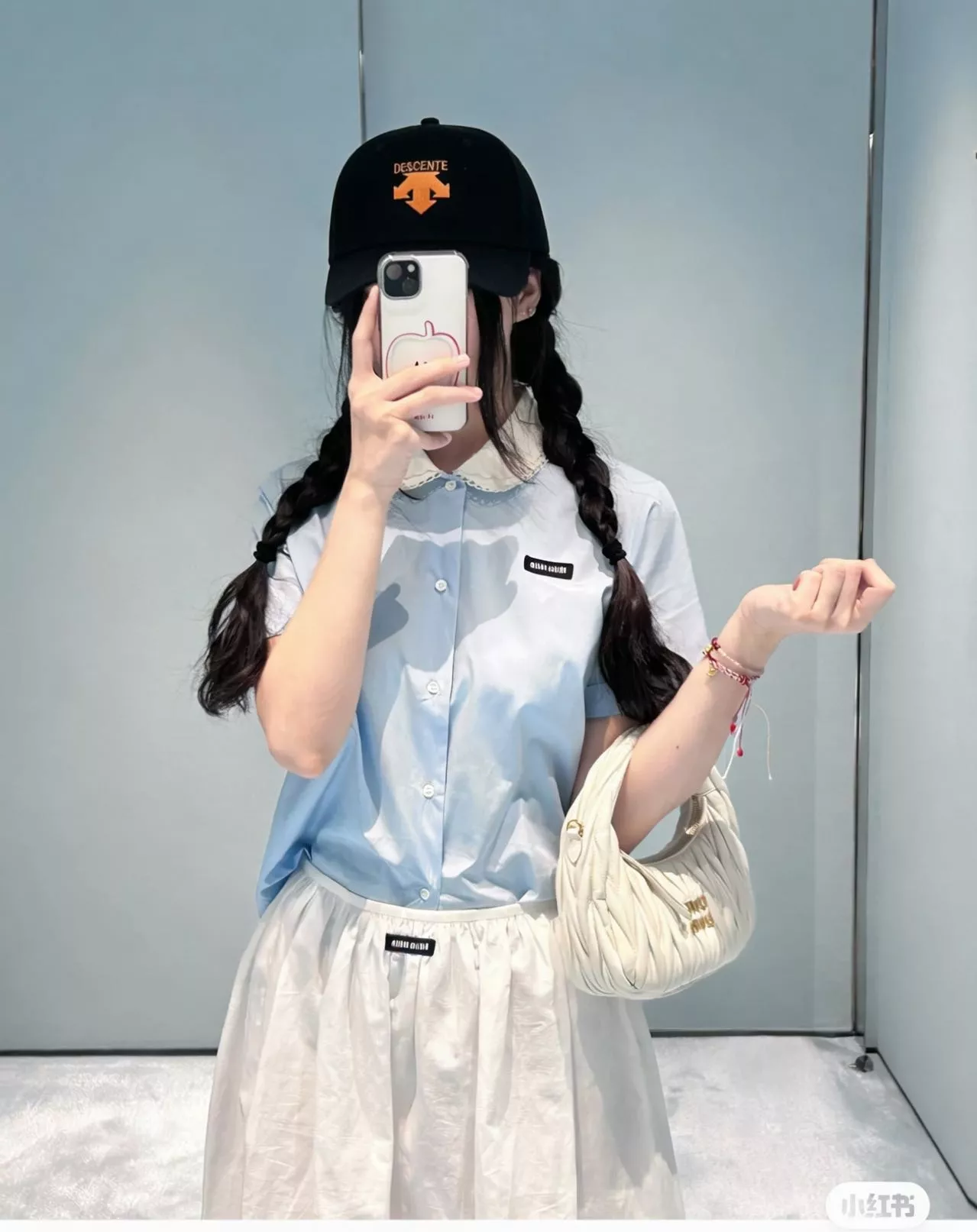 데상트 자수 로고 베이스볼 캡 상세 이미지 8