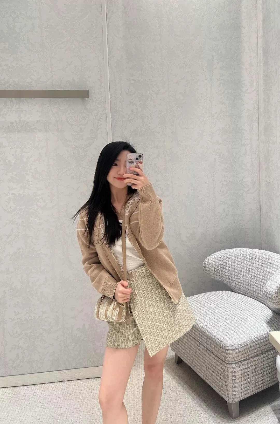 디올 양면 후드 집업 가디건 상세 이미지 27