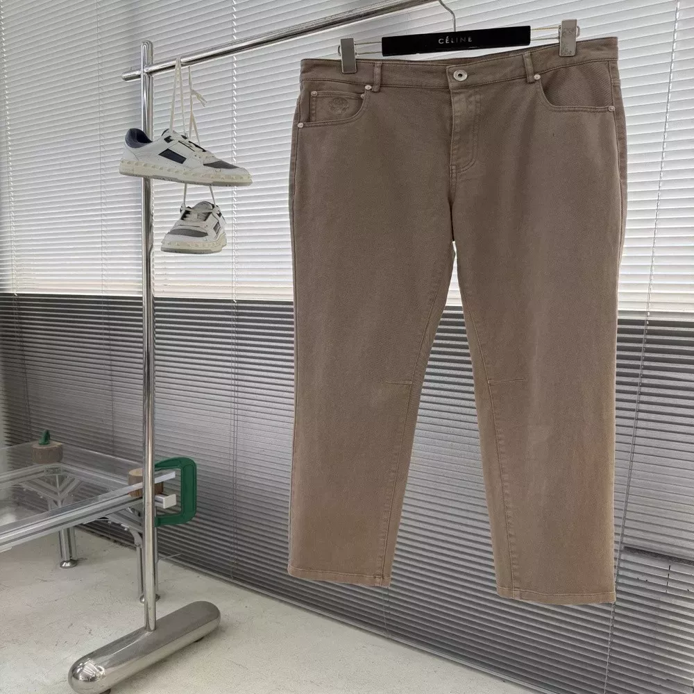 브루넬로쿠치넬리 코튼 스판 슬림 핏 오포켓 팬츠