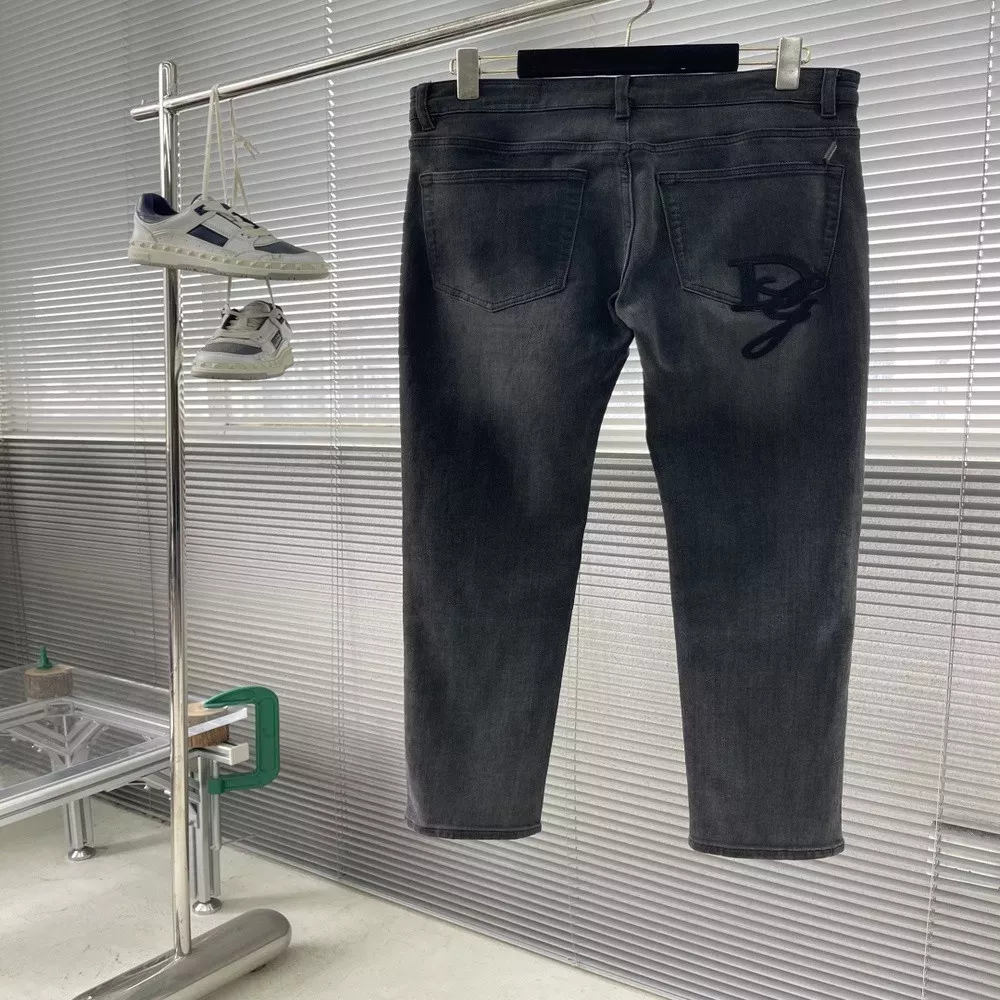 돌체앤가바나 워싱 로고 데님 팬츠