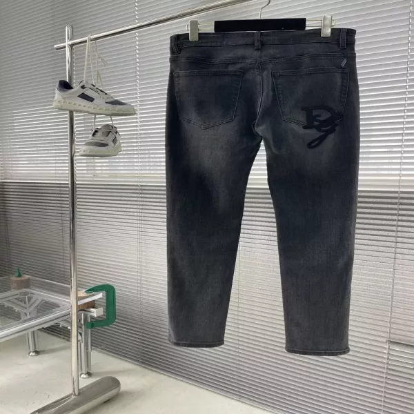 돌체앤가바나 워싱 로고 데님 팬츠