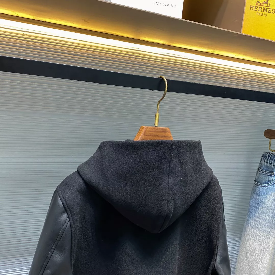 셀린느 울 혼방 후드 집업 재킷 상세 이미지 8