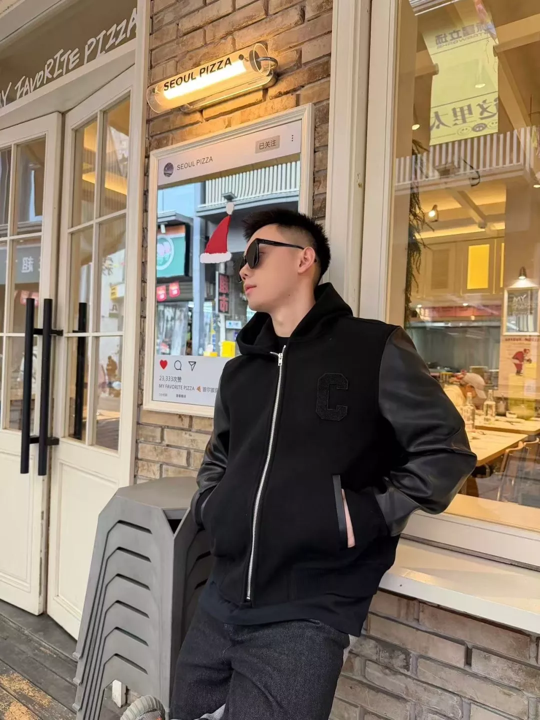 셀린느 울 혼방 후드 집업 재킷 상세 이미지 25