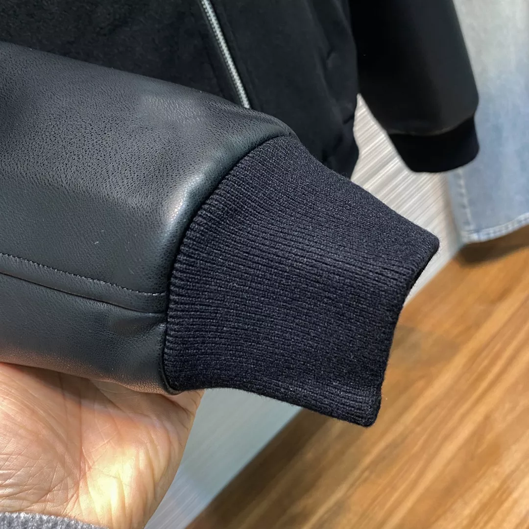 셀린느 울 혼방 후드 집업 재킷 상세 이미지 5