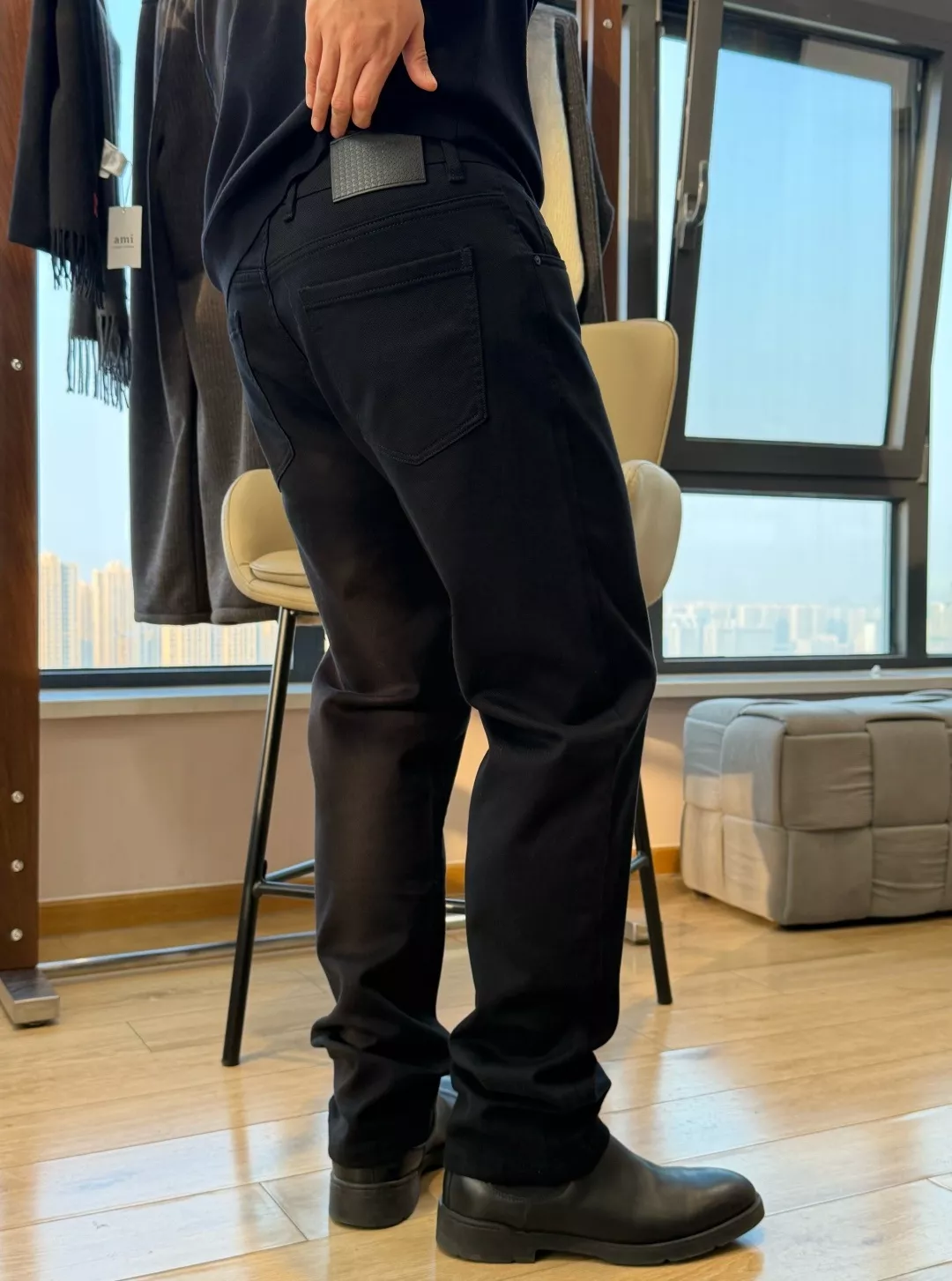 디올 블랙 코튼 혼방 트윌 슬림 팬츠 상세 이미지 21