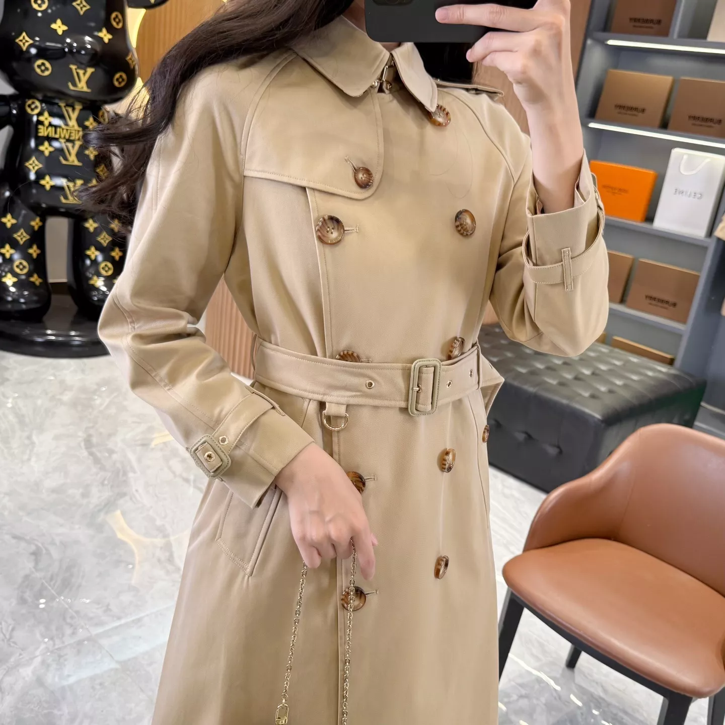 버버리 트렌치 더블브레스트 벨트 코트 상세 이미지 59
