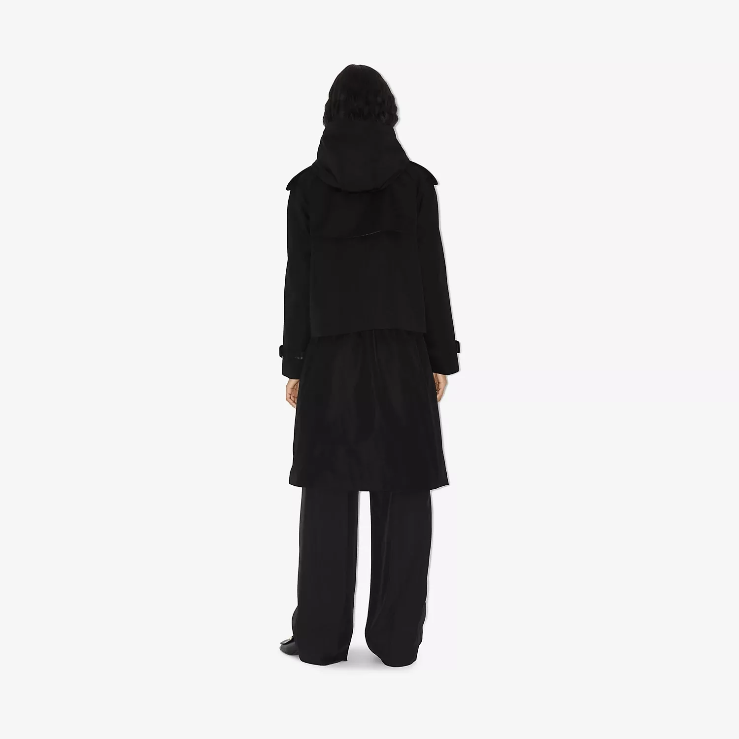 버버리 스탠드 카라 개버딘 숏 트렌치 코트 상세 이미지 49
