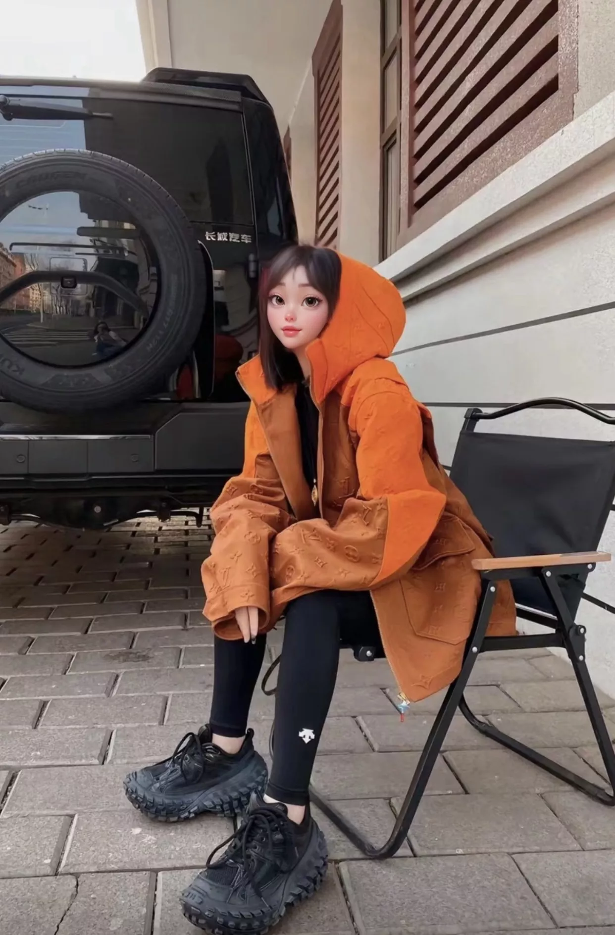 루이비통 모노그램 후드 데님 재킷 상세 이미지 39