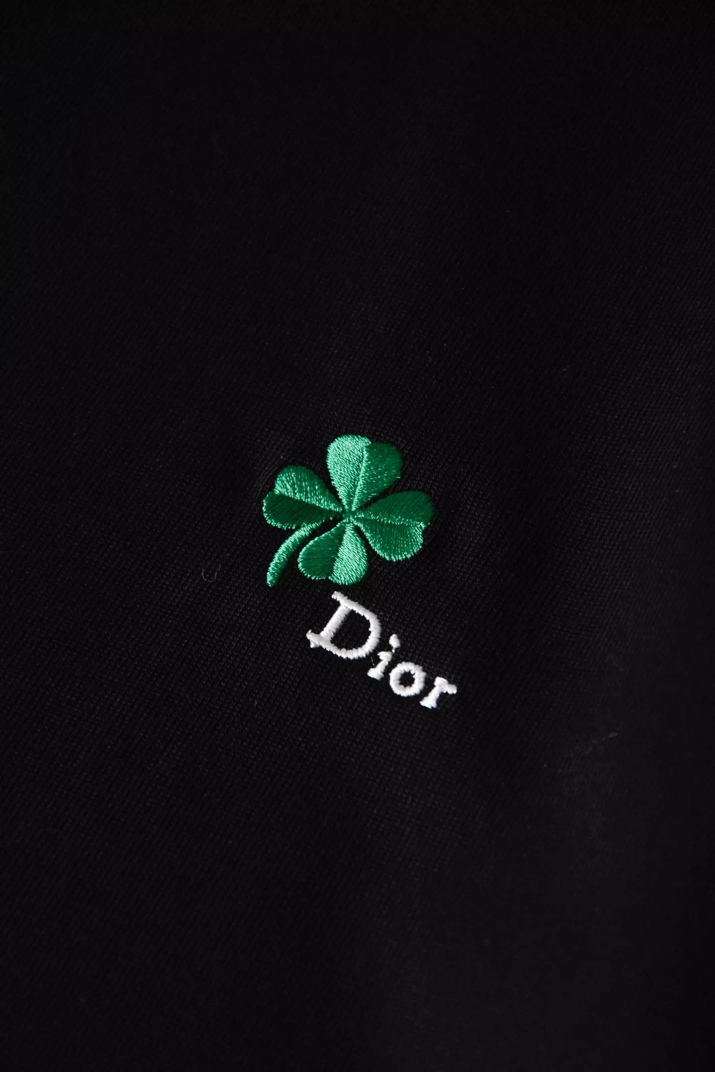 디올 클로버 자수 코튼 반소매 탑 상세 이미지 22