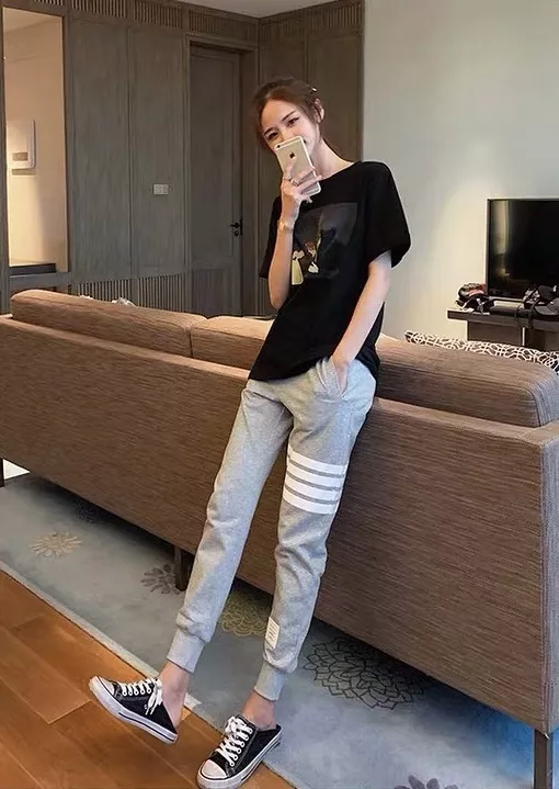 톰브라운 색직조 조거 팬츠 상세 이미지 58