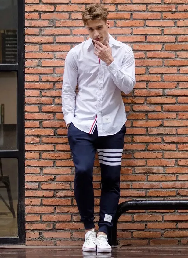 톰브라운 색직조 조거 팬츠 상세 이미지 71
