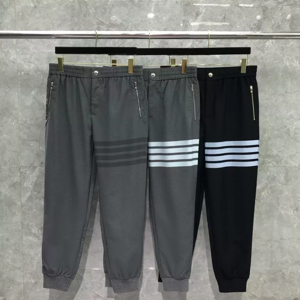 톰브라운 사선 포인트 밴딩 조거 팬츠