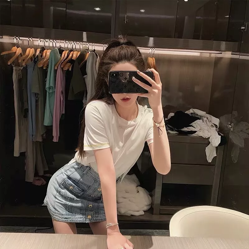 톰브라운 배색 스티치 라운드 반소매 티셔츠 상세 이미지 41
