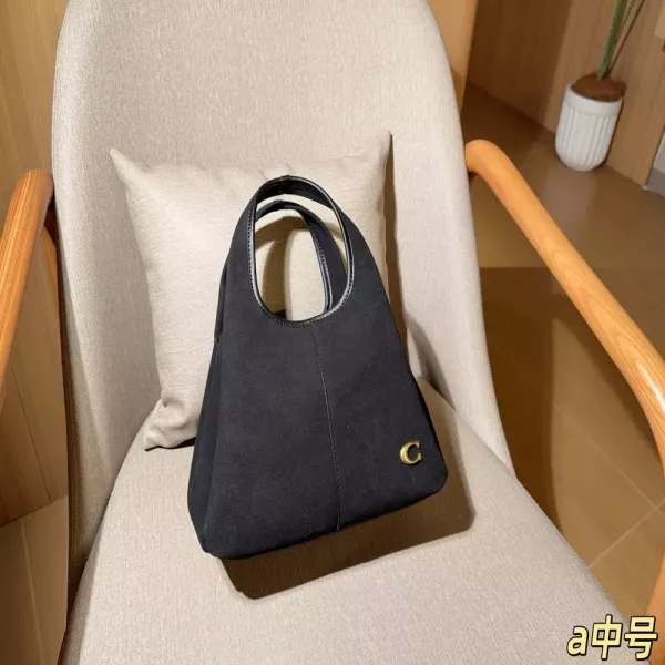 코치 스웨이드 버킷 스타일 핸드백