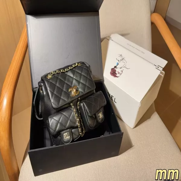 샤넬 빈티지 듀마 퀼팅 백팩