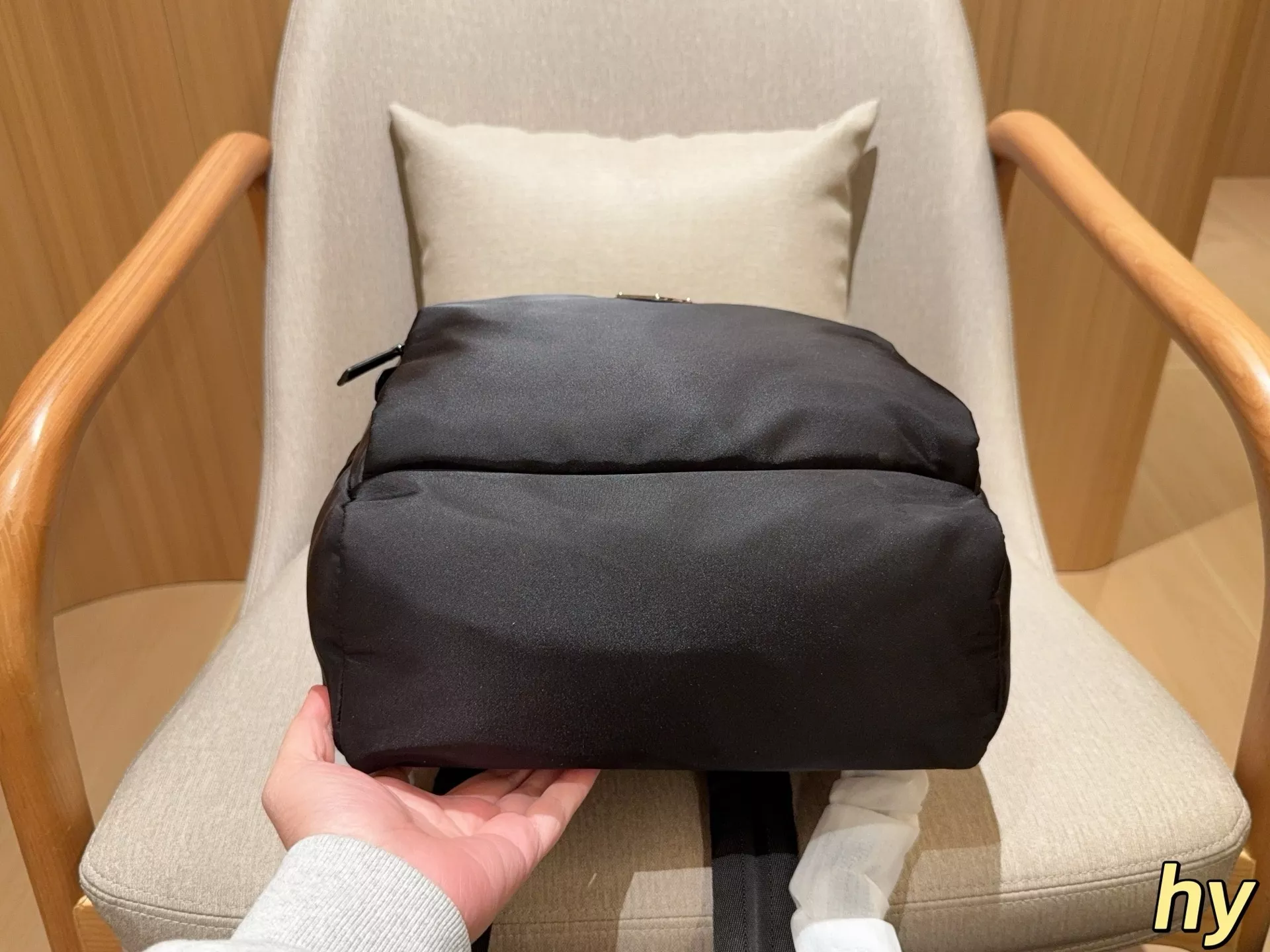 프라다 나일론 방수 원단 더블 백팩 상세 이미지 6