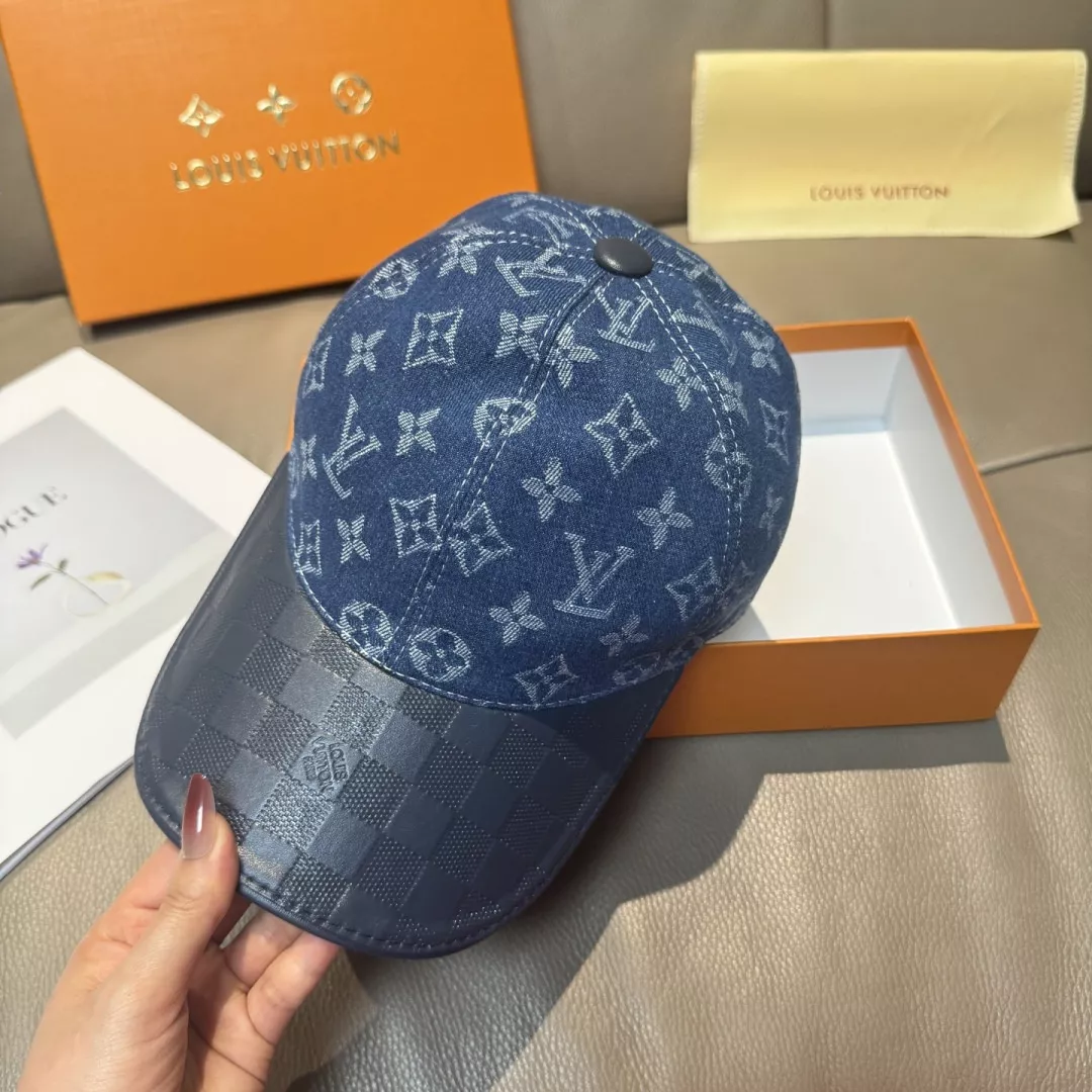 루이비통 모노그램 데님 레더 캡 상세 이미지 4