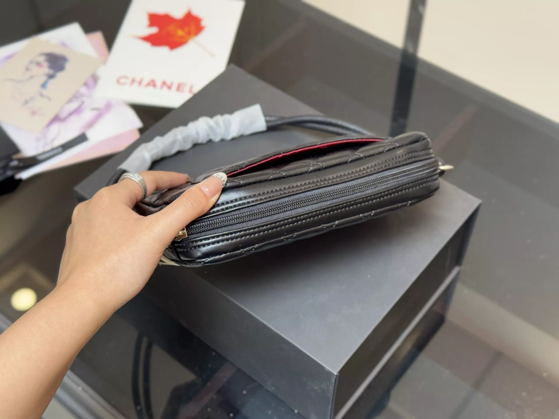 샤넬 코코마크 퀼팅 플랩백 상세 이미지 3