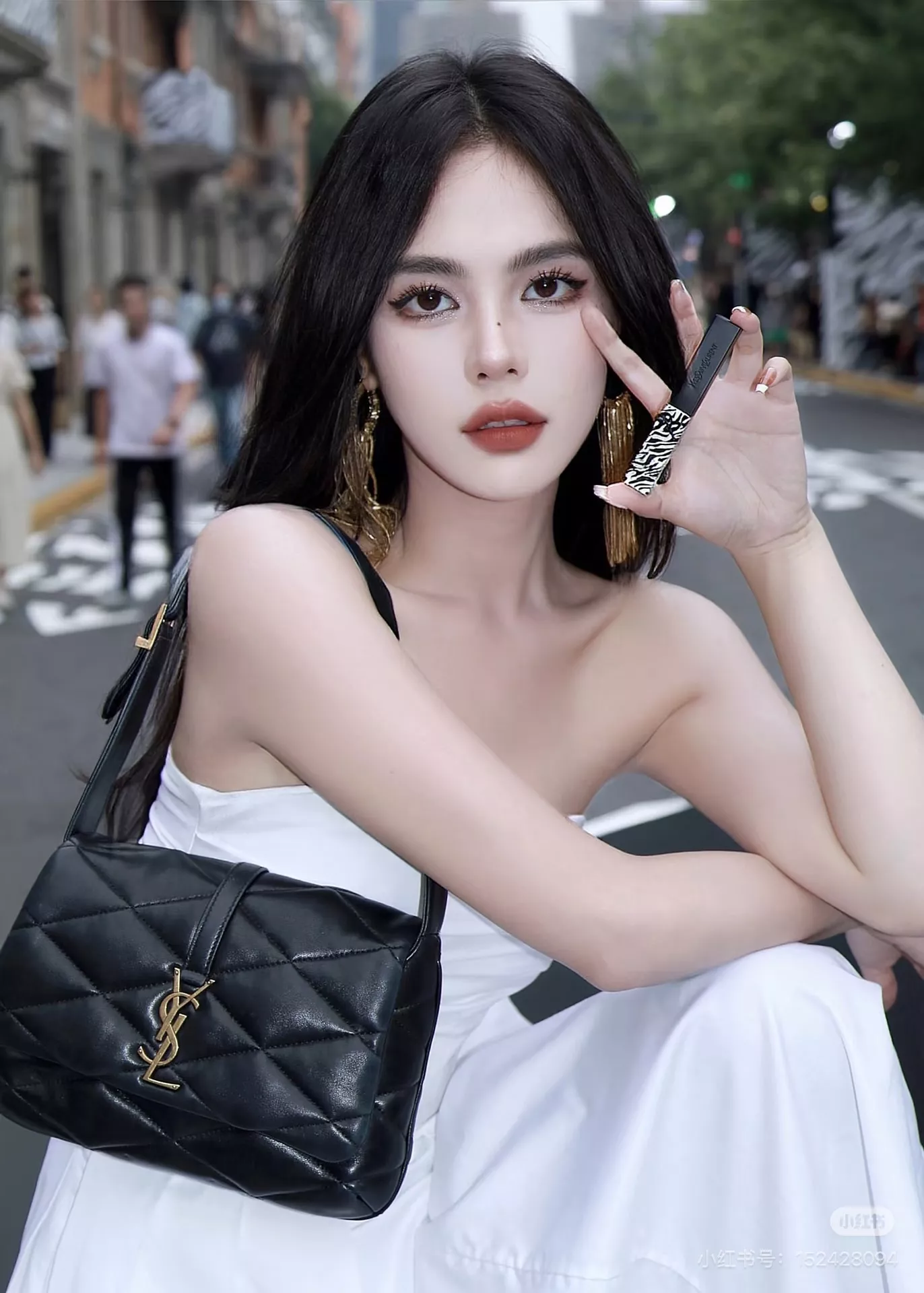 입생로랑 퀼팅 레더 숄더백 상세 이미지 12