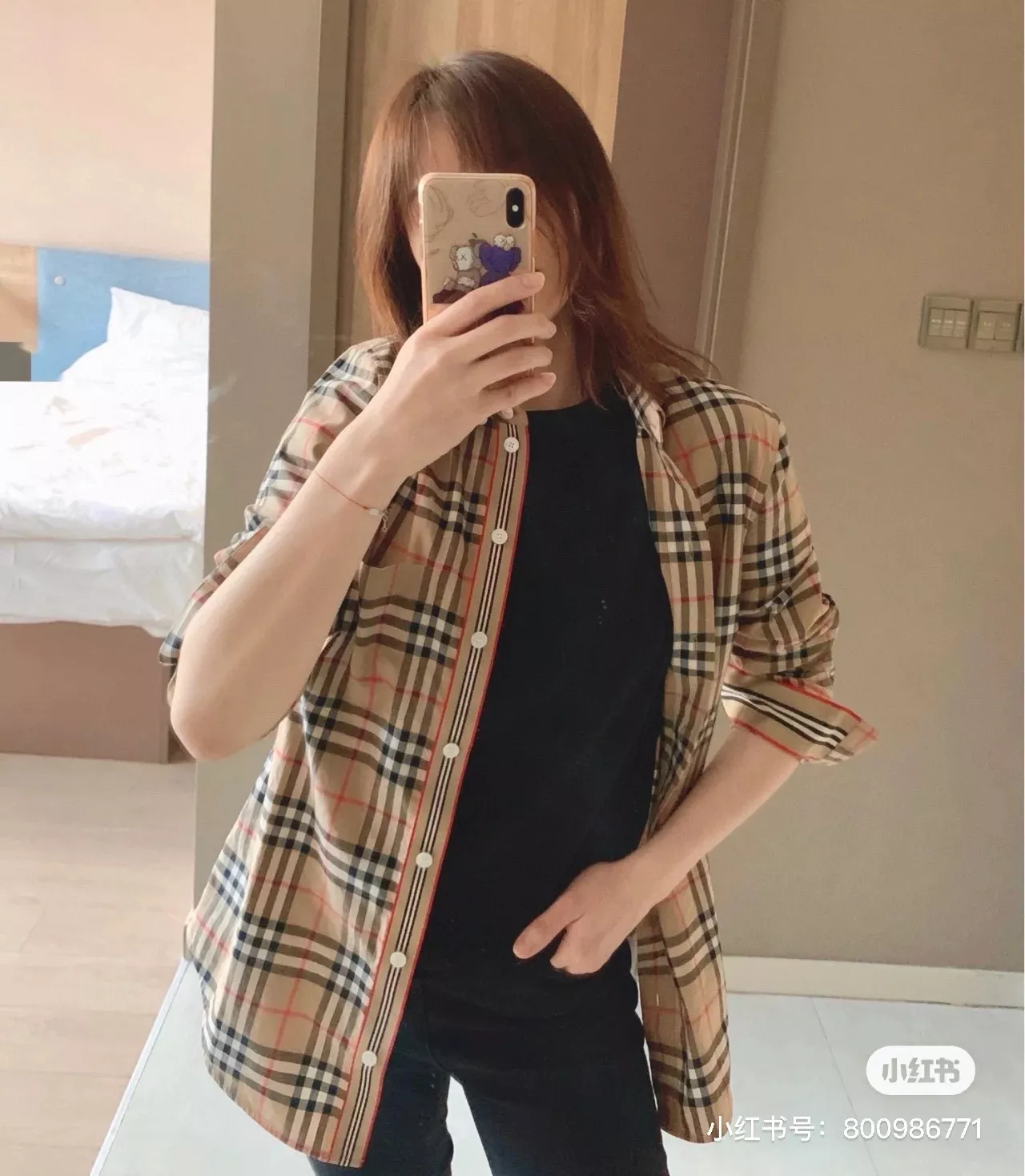 버버리 빈티지 체크 버튼 카라 셔츠 상세 이미지 12