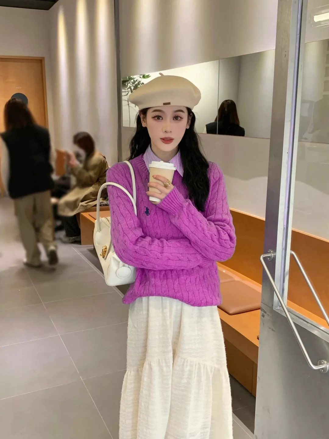 랄프로렌 여성 클래식 케이블 니트 스웨터 상세 이미지 61