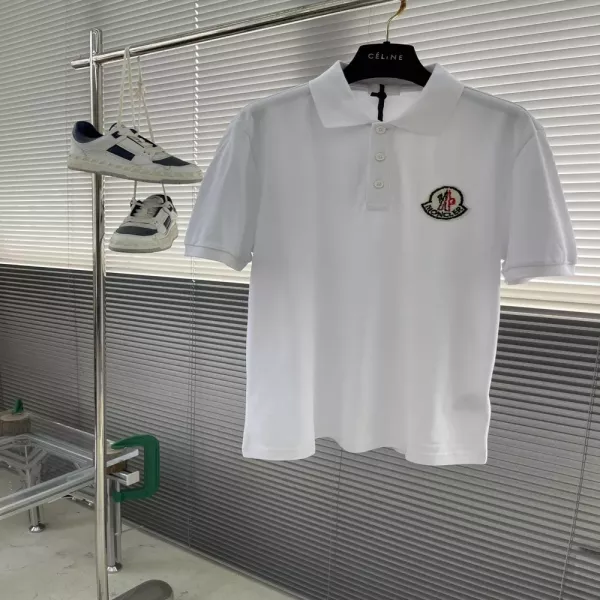 몽클레어 로고 포인트 반소매 폴로