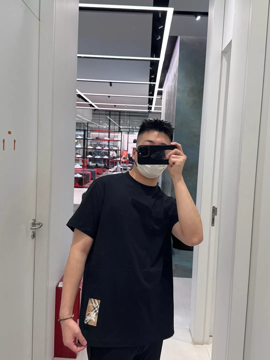 버버리 체크 라벨 코튼 반소매 티셔츠 상세 이미지 20