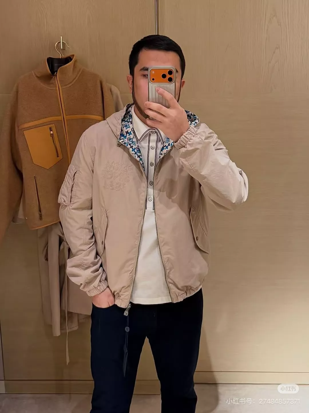 루이비통 양면 방풍 후드 재킷 상세 이미지 20