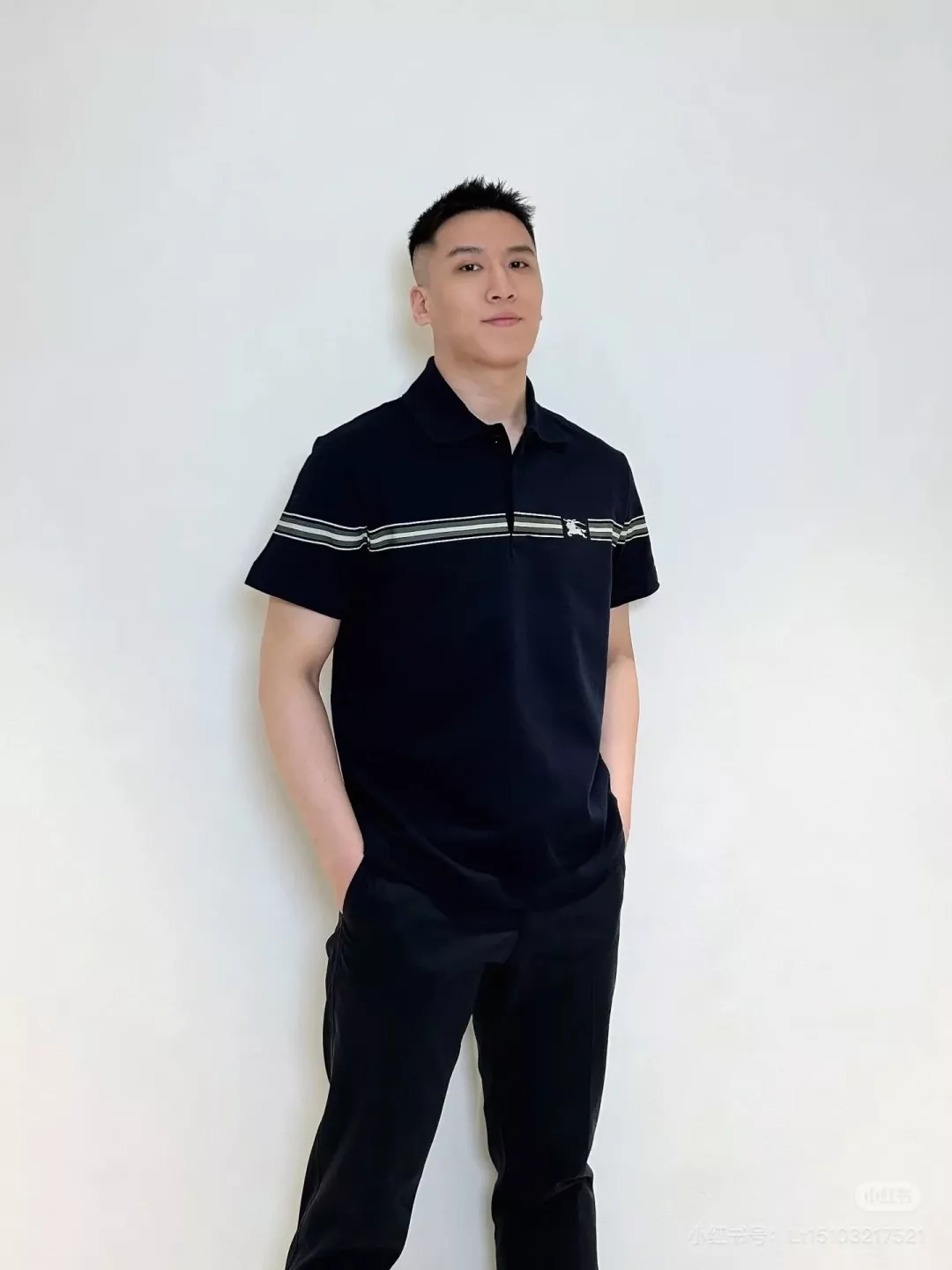 버버리 스트라이프 코튼 폴로 셔츠 상세 이미지 22