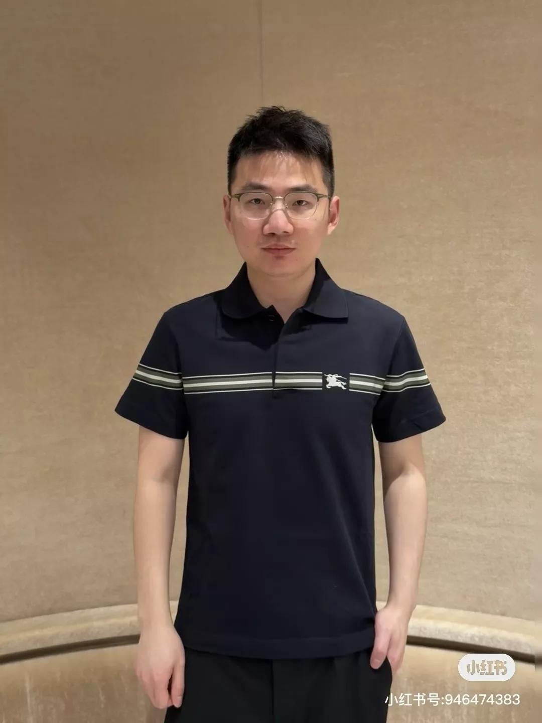 버버리 스트라이프 코튼 폴로 셔츠 상세 이미지 25