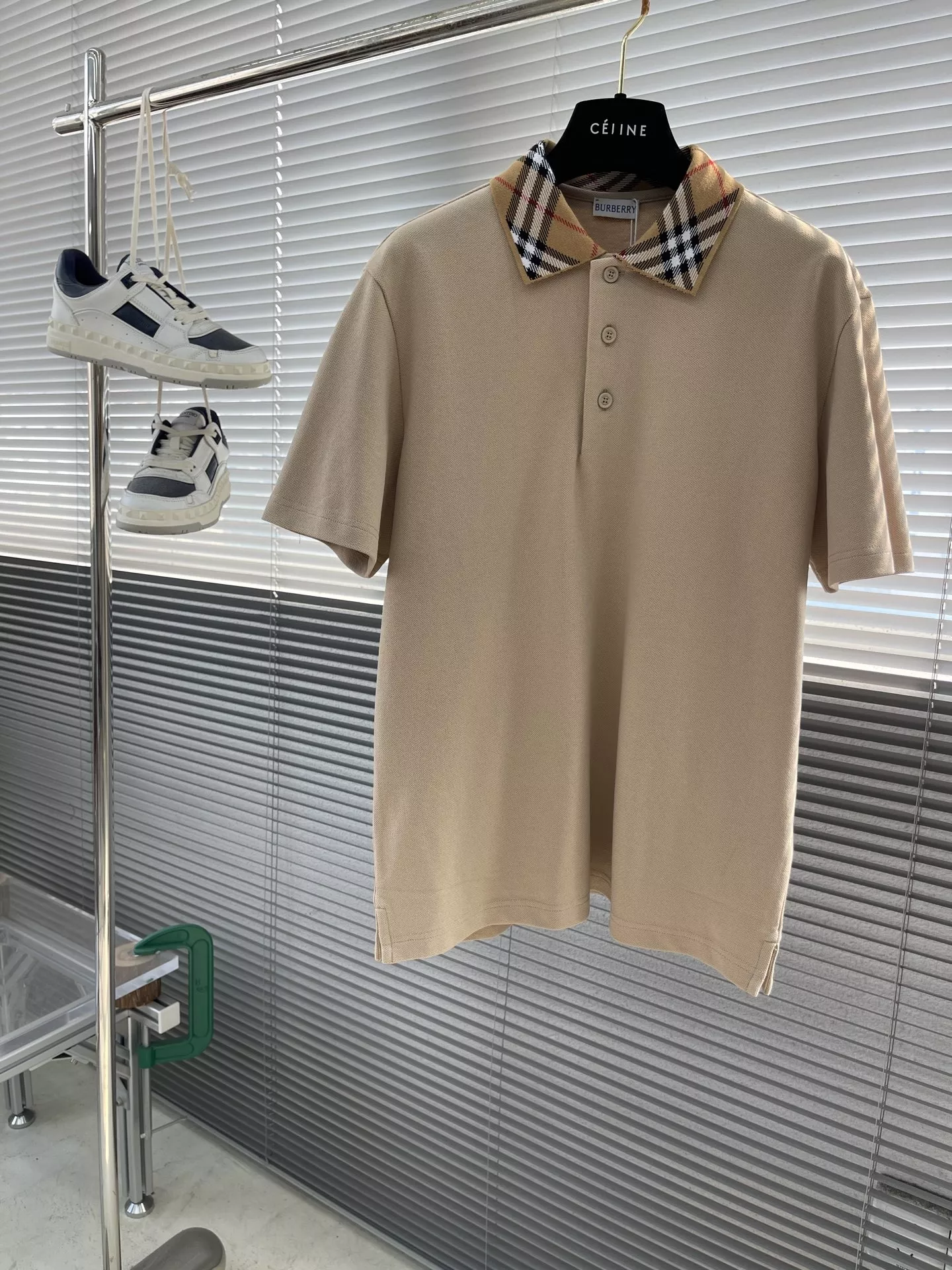버버리 체크 카라 슬림핏 폴로 셔츠 상세 이미지 19
