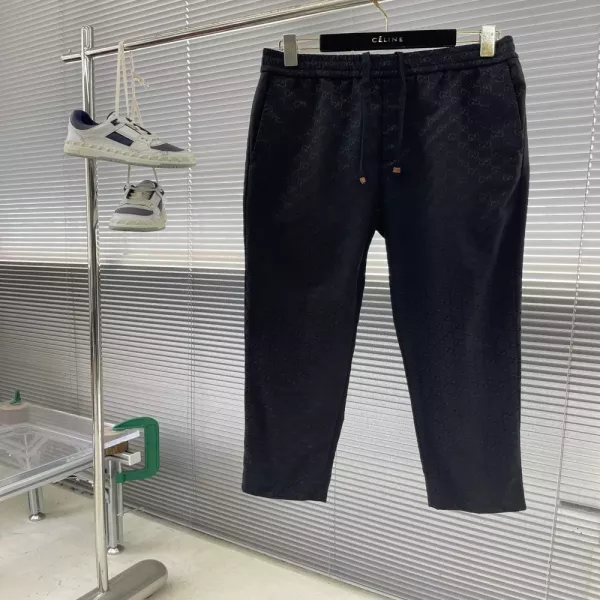 구찌 GG 자카드 코튼 캔버스 팬츠