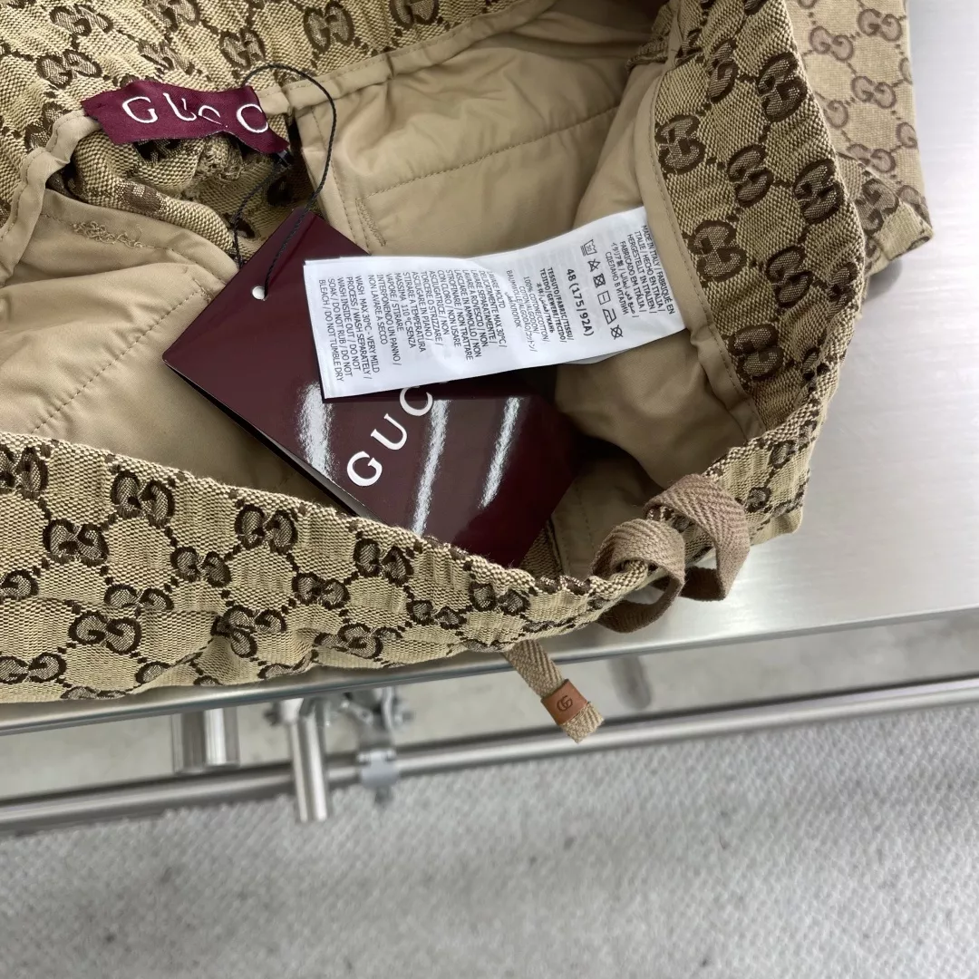 구찌 GG 자카드 코튼 캔버스 팬츠 상세 이미지 7
