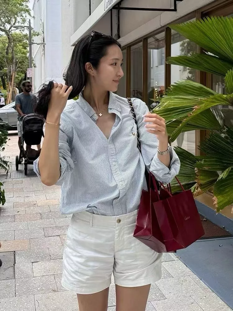 랄프로렌 스트라이프 코튼 옥스포드 셔츠 상세 이미지 32