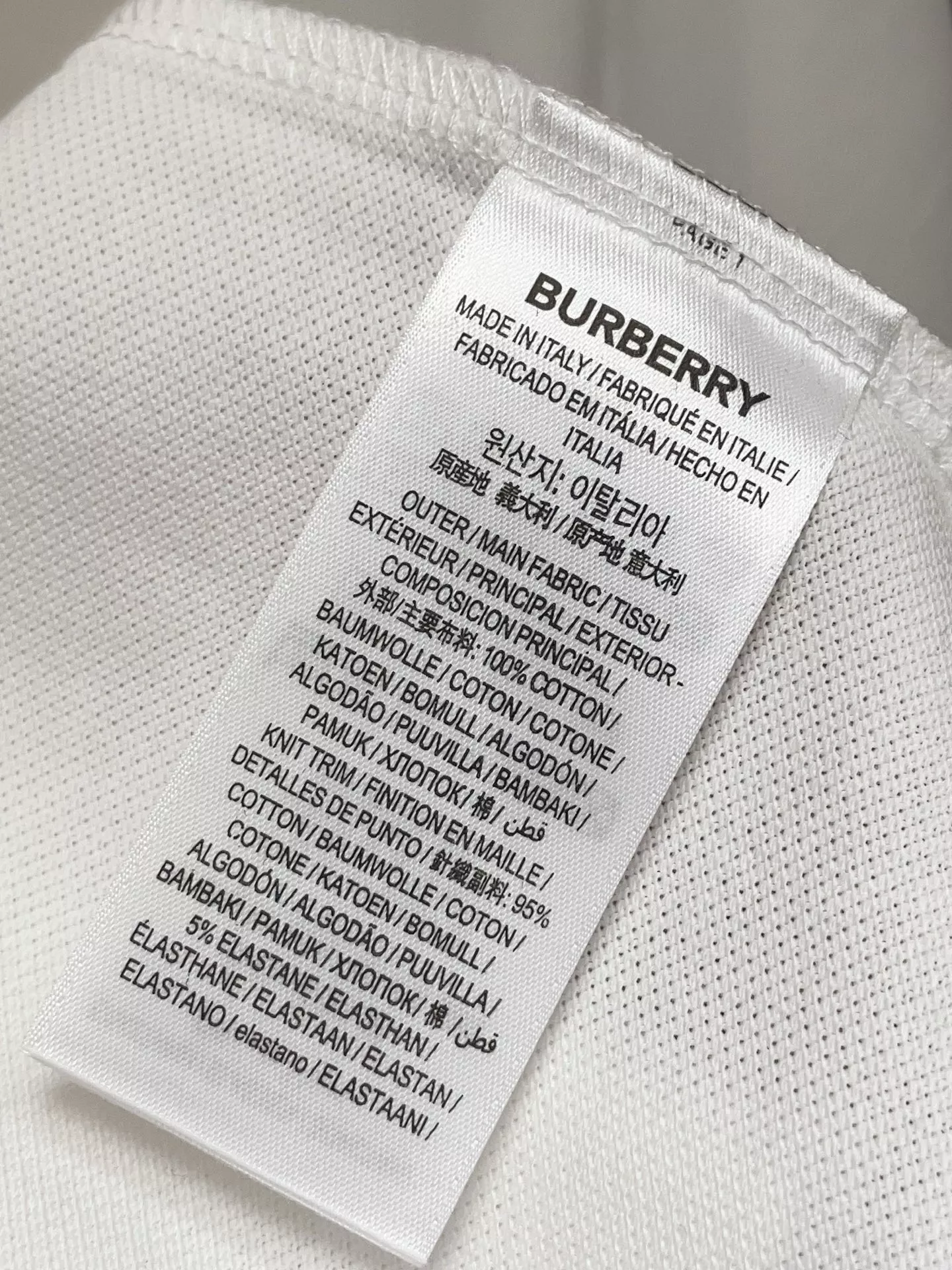 버버리 B쉴드 자수 피케 폴로 반소매 상세 이미지 30