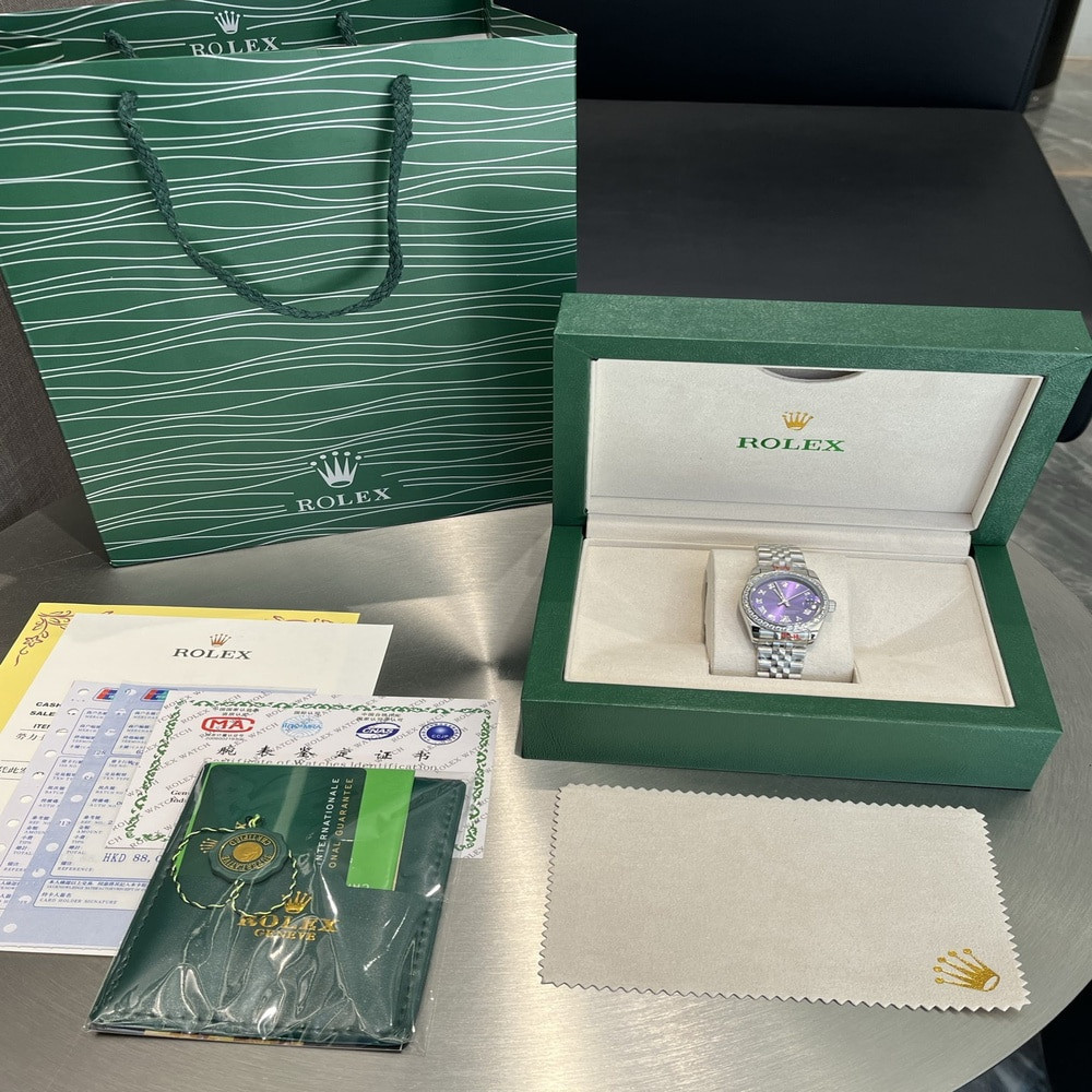 롤렉스 로그 다이아 베젤 워치