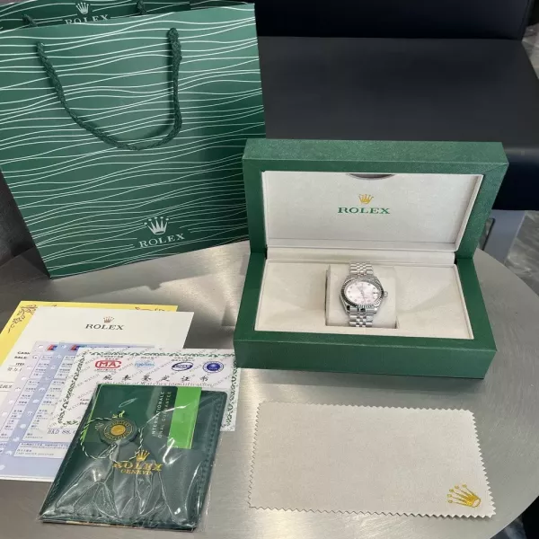 롤렉스 다이얼 포인트 메탈 손목시계