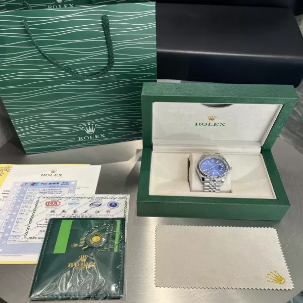 롤렉스 로그 시리즈 메탈 손목시계