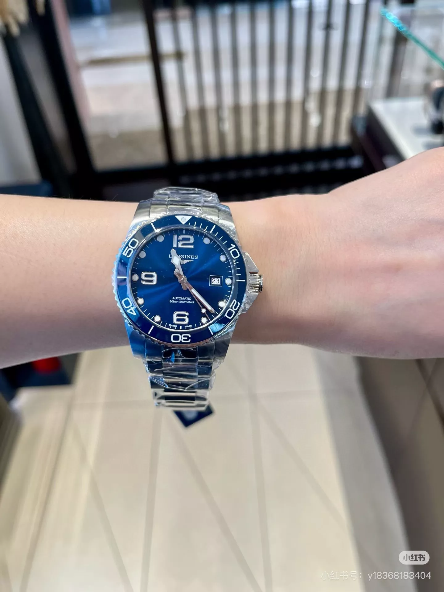 론진 콘퀘스트 메탈 워치 상세 이미지 15