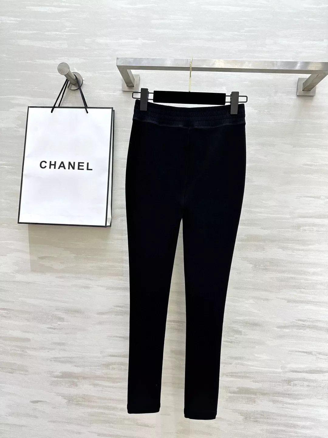 샤넬 울 발열 일자 밑위 크롭 팬츠 상세 이미지 6