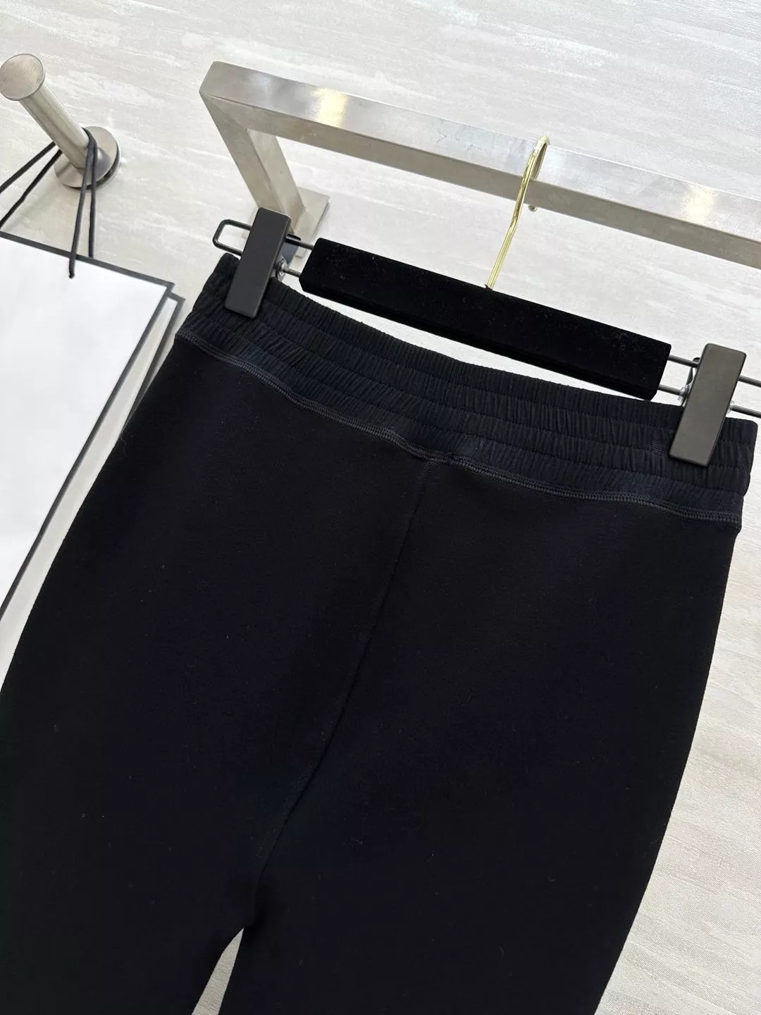 샤넬 울 발열 일자 밑위 크롭 팬츠 상세 이미지 7