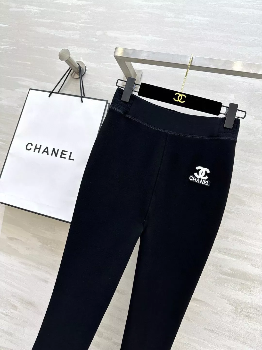 샤넬 울 발열 일자 밑위 크롭 팬츠 상세 이미지 2
