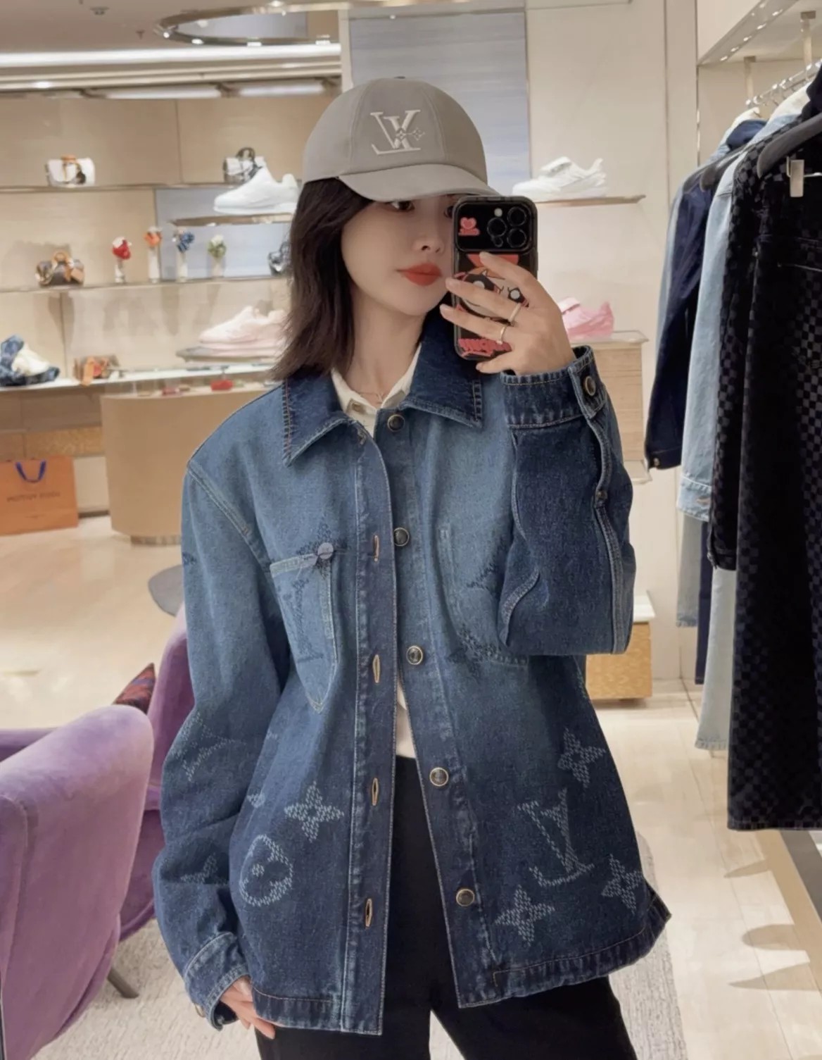 루이비통 모노그램 데님 재킷 팬츠 세트 상세 이미지 35