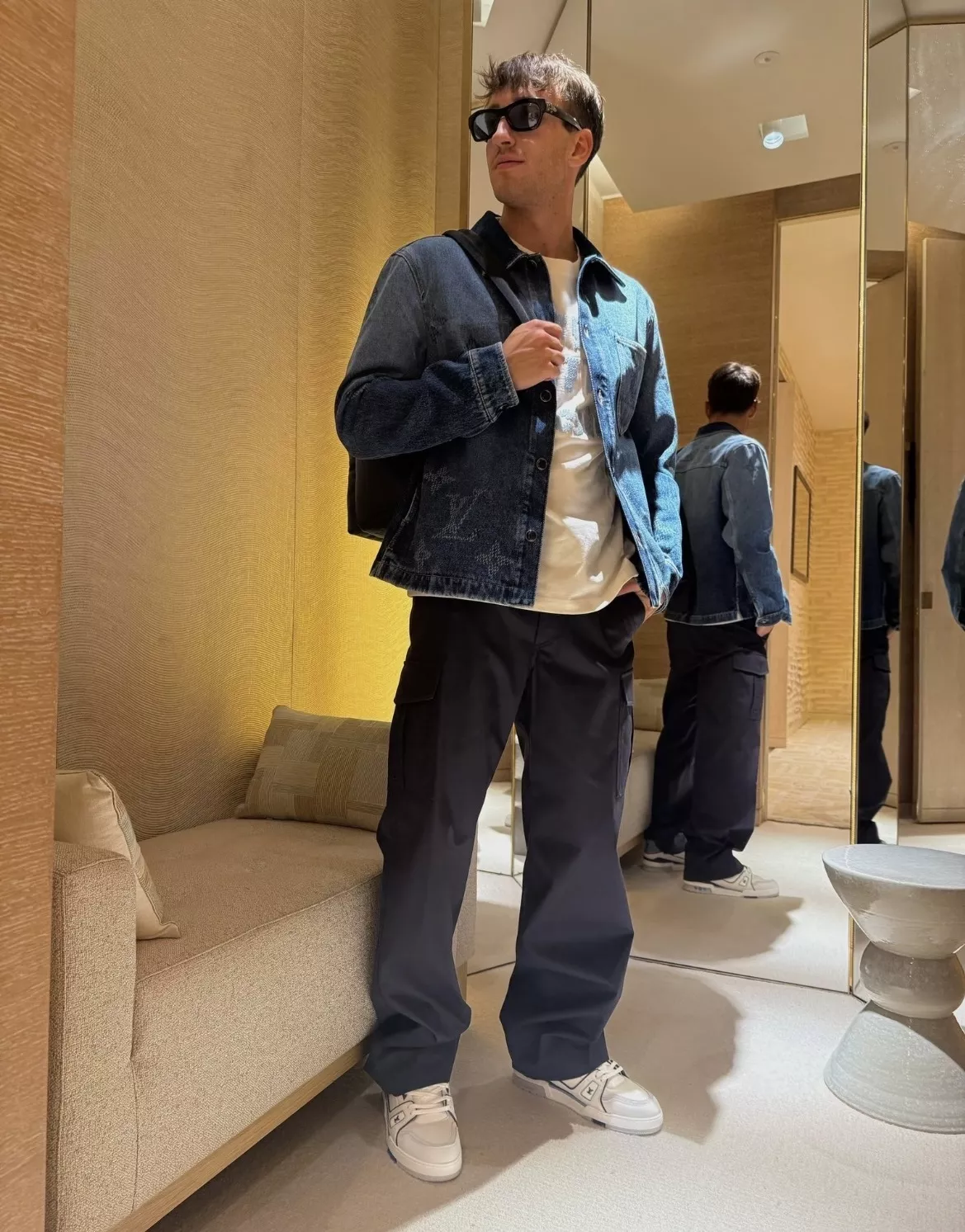 루이비통 모노그램 데님 재킷 팬츠 세트 상세 이미지 39