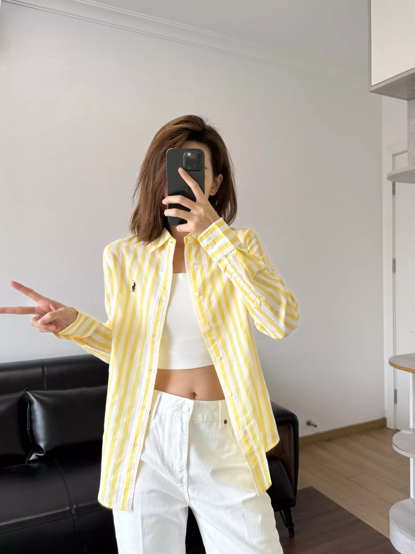 랄프로렌 포니 자수 린넨 스트라이프 셔츠 상세 이미지 43