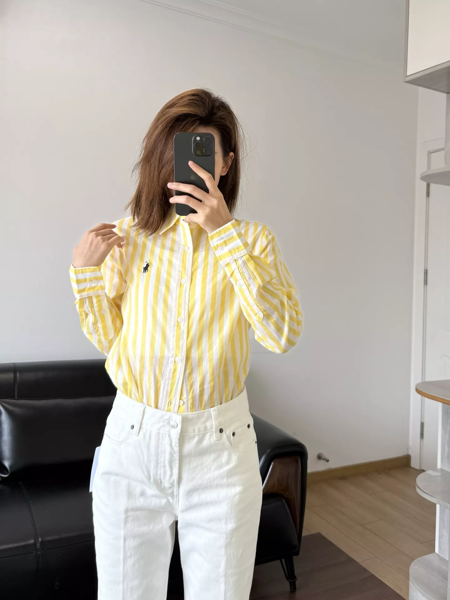 랄프로렌 포니 자수 린넨 스트라이프 셔츠 상세 이미지 47